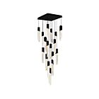 CWI Lighting 1723P24-17-101 Petra 105W 24" Black Chandelier CCT Selectable