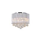 CWI Lighting Water Drop 5006C14C-R (S) Chrome 6 Lights 240W Flush Mount