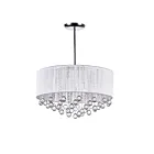 CWI Lighting Water Drop 5006P22C-R(W) Chrome 9 Lights 360W Chandelier