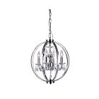 CWI Lighting Abia 5025P16C-4 Chrome 4 Lights 240W Chandelier