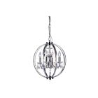 CWI Lighting Abia 5025P16C-4 Chrome 4 Lights 240W Chandelier