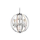 CWI Lighting Abia 5025P22C-5 Chrome 5 Lights 300W Chandelier