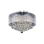 CWI Lighting Radiant 5062C20C (Clear + W) Chrome 9 Lights 360W Flush Mount