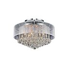 CWI Lighting Radiant 5062C24C (Clear + W) Chrome 12 Lights 480W Flush Mount