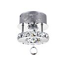 CWI Lighting Ring 5080C7ST Chrome 6 Lights 6W LED Flush Mount