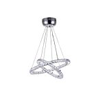 CWI Lighting Ring 5080P20ST-2R Chrome 12 Lights 12W LED Chandelier