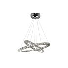 CWI Lighting Ring 5080P24ST-2R Chrome 15 Lights 15W LED Chandelier