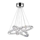 CWI Lighting Ring 5080P32ST-3R Chrome 74W LED Chandelier