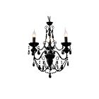 CWI Lighting Keen 5095P16B-3 Black 3 Lights 180W Chandelier