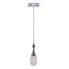 CWI Lighting Dior 5110P5C-R Chrome 1 Light 4W LED Pendant