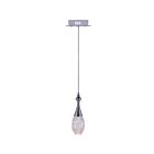 CWI Lighting Dior 5110P5C-R Chrome 1 Light 4W LED Pendant