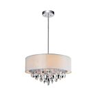 CWI Lighting Dash 5443P14C (Off White) Chrome 3 Lights 180W Pendant