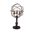 CWI Lighting Arza 5464T14DB-3 Brown 3 Lights 180W Table Lamp