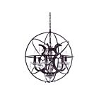 CWI Lighting Campechia 5465P22DB Brown 6 Lights 360W Chandelier