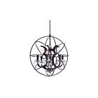 CWI Lighting Campechia 5465P22DB Brown 6 Lights 360W Chandelier