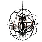 CWI Lighting Campechia 5465P28DB-8 Brown 8 Lights 480W Chandelier