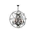 CWI Lighting Campechia 5465P36DB-9 Brown 9 Lights 540W Chandelier
