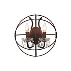 CWI Lighting Campechia 5465W14DB-2 Brown 2 Lights 120W Wall Sconce