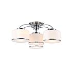 CWI Lighting Frosted 5479C28C-4 Chrome 4 Lights 240W Flush Mount