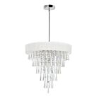 CWI Lighting Franca 5523P22C (Off White) Chrome 8 Lights 320W Chandelier