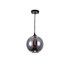 CWI Lighting Glass 5553P10-Smoke Black 1 Light 60W Pendant