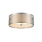 CWI Lighting Mikayla 5555C17SN Satin Nickel 3 Lights 180W Flush Mount