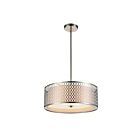CWI Lighting Mikayla 5555P17SN Satin Nickel 3 Lights 180W Chandelier