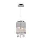CWI Lighting Benson 5562P8C Clear Chrome 2 Lights 80W Pendant