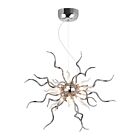 CWI Lighting Twist 5573P23C-R Chrome 15 Lights 30W Chandelier