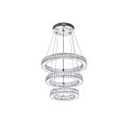 CWI Lighting Florence 5635P20ST-3R (Clear) Chrome 56 Lights 56W LED Chandelier