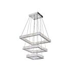 CWI Lighting Florence 5635P21ST-3S (Clear) Chrome 60 Lights 60W LED Chandelier
