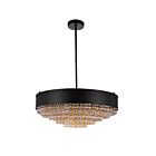 CWI Lighting Medina 5687P24-16-101 Black 10 Lights 400W Chandelier