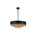 CWI Lighting Medina 5687P24-16-101 Black 10 Lights 400W Chandelier