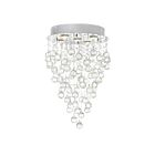 CWI Lighting Rain Drop 6601C16C Chrome 5 Lights 175W Flush Mount