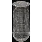 CWI Lighting Double Sphere 6608C47C Chrome 21 Lights 735W Flush Mount