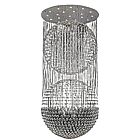 CWI Lighting Double Sphere 6608C47C Chrome 21 Lights 735W Flush Mount