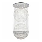 CWI Lighting Double Sphere 6608C47C Chrome 21 Lights 735W Flush Mount