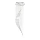 CWI Lighting Ribbon 6629C26C Chrome 10 Lights 350W Flush Mount