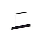 CWI Lighting Krista 7145P25-1-253-RC Satin Black 12W LED Chandelier