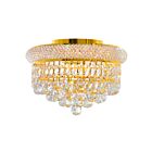 CWI Lighting Empire 8001C12G Gold 3 Lights 180W Flush Mount