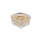 CWI Lighting Empire 8001C14G Gold 4 Lights 240W Flush Mount