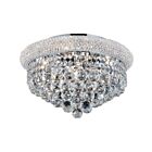 CWI Lighting Empire 8001C18C Chrome 5 Lights 300W Flush Mount