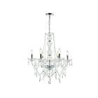 CWI Lighting Princeton 8023P24C-6 Chrome 6 Lights 360W Chandelier