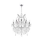 CWI Lighting Maria Theresa 8311P30C-13 (Clear) Chrome 13 Lights 780W Chandelier