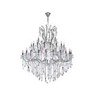 CWI Lighting Maria Theresa 8318P60C-49 (Clear)-A Chrome 49 Lights 2940W Chandelier