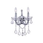 CWI Lighting Maria Theresa 8318W12C-2 (Clear) Chrome 2 Lights 120W Wall Sconce
