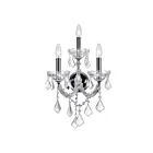 CWI Lighting Maria Theresa 8318W12C-3 (Clear) Chrome 3 Lights 180W Wall Sconce