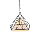 CWI Lighting Diamond 9600P15-1-101 Black 1 Light 60W Chandelier