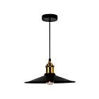 CWI Lighting Brave 9605P10-1-101-B 1-Light 60W Black Mini Pendant