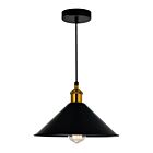 CWI Lighting Brave 9605P10-1-101-B 1-Light 60W Black Mini Pendant